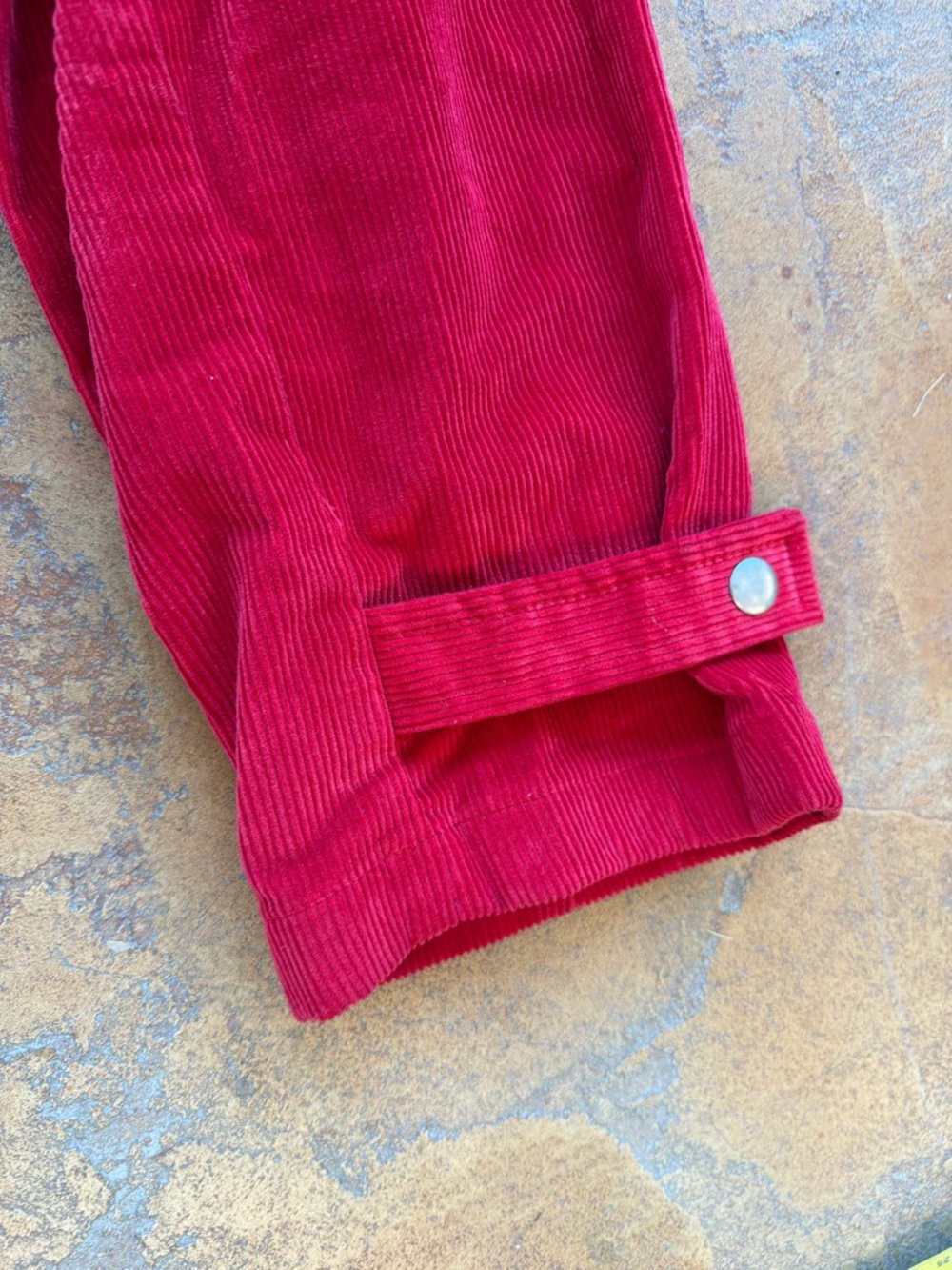 Villager red Corduroy Jacket with Plaid flannel Lining - Picture 6 of 8